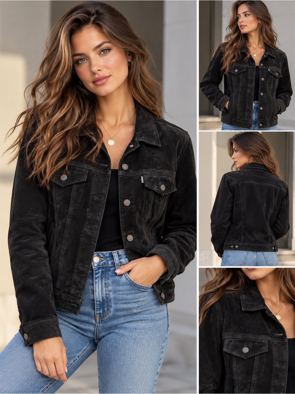 Vintage Levi’s Genuine Suede Leather Jacket – Size L